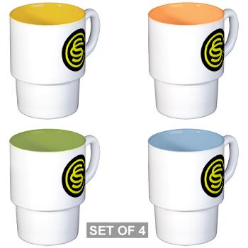 OCSC - M01 - 03 - DUI - Officer Candidate School - Cadre Stackable Mug Set (4 mugs) - Click Image to Close