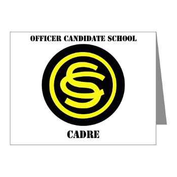 OCSC - M01 - 02 - DUI - Officer Candidate School - Cadre with Text Note Cards (Pk of 20)