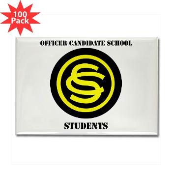 OCSS - M01 - 01 - DUI - Officer Candidate School - Students with Text Rectangle Magnet (100 pack)