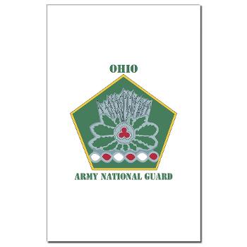 OHARNG - M01 - 02 - DUI - Ohio Army National Guard with text Mini Poster Print