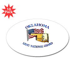 OKLAHOMAARNG - M01 - 01 - Oklahoma Army National Guard - Sticker (Oval 10 pk) - Click Image to Close