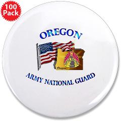 OREGONARNG - M01 - 01 - Oregon Army National Guard 3.5" Button (100 pack)