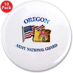 OREGONARNG - M01 - 01 - Oregon Army National Guard 3.5" Button (10 pack)