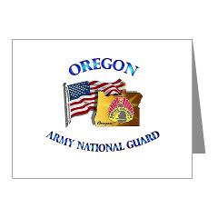 OREGONARNG - M01 - 02 - Oregon Army National Guard Note Cards (Pk of 20)