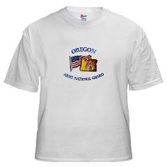 OREGONARNG - A01 - 04 - Oregon Army National Guard White T-Shirt
