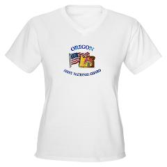 OREGONARNG - A01 - 04 - Oregon Army National Guard Women's V-Neck T-Shirt