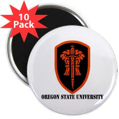 OSU - M01 - 01 - SSI - ROTC - Oregon State University with Text - Sticker (Rectangle 10 pk