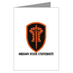 OSU - M01 - 02 - SSI - ROTC - Oregon State University with Text - Greeting Cards (Pk of 10)