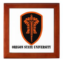 OSU - M01 - 03 - SSI - ROTC - Oregon State University with Text - Keepsake Box