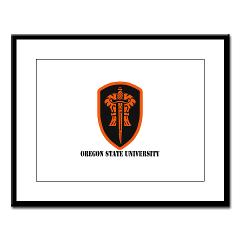 OSU - M01 - 02 - SSI - ROTC - Oregon State University with Text - Framed Panel Print
