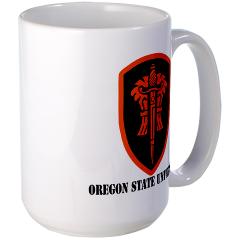 OSU - M01 - 03 - SSI - ROTC - Oregon State University with Text - Large Mug - Click Image to Close