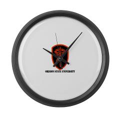 OSU - M01 - 03 - SSI - ROTC - Oregon State University with Text - Large Wall Clock - Click Image to Close