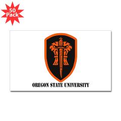OSU - M01 - 01 - SSI - ROTC - Oregon State University with Text - 3.5" Button (100 pack)