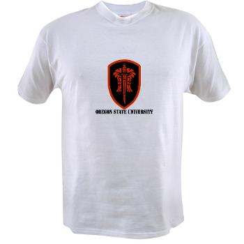 OSU - A01 - 04 - SSI - ROTC - Oregon State University with Text - Value T-shirt