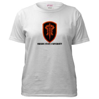 OSU - A01 - 04 - SSI - ROTC - Oregon State University with Text - Women's T-Shirt