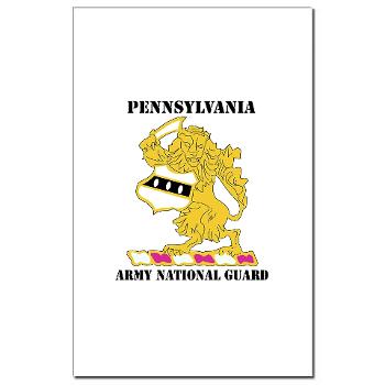 PENNSYLVANIAARNG - M01 - 02 - DUI - Pennsylvania Army National Guard with text - Mini Poster Print