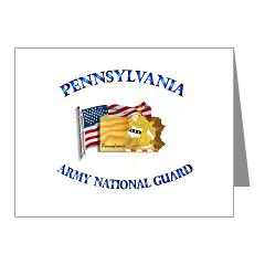 PENNSYLVANIAARNG - M01 - 02 - Pennsylvania Army National Guard - Note Cards (Pk of 20)