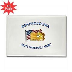 PENNSYLVANIAARNG - M01 - 01 - Pennsylvania Army National Guard - Rectangle Magnet (10 pack) - Click Image to Close