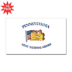 PENNSYLVANIAARNG - M01 - 01 - Pennsylvania Army National Guard - Sticker (Rectangle 10 pk) - Click Image to Close