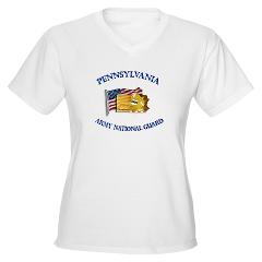 PENNSYLVANIAARNG - A01 - 04 - Pennsylvania Army National Guard - Women's V-Neck T-Shirt