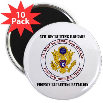 PHRB - M01 - 01 - DUI - Phoenix Recruiting Bn with Text - 2.25" Magnet (10 pack)