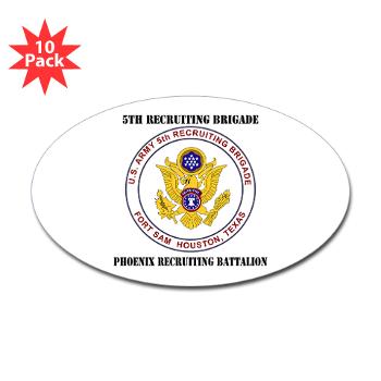 PHRB - M01 - 01 - DUI - Phoenix Recruiting Bn with Text - Sticker (Oval 10 pk)