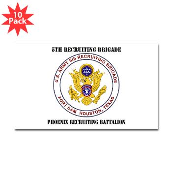 PHRB - M01 - 01 - DUI - Phoenix Recruiting Bn with Text - Sticker (Rectangle 10 pk) - Click Image to Close