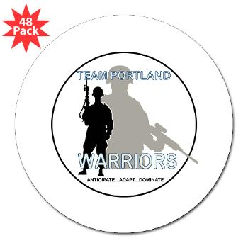 PRB - M01 - 01 - DUI - Portland Recruiting Battalion - 3" Lapel Sticker (48 pk)