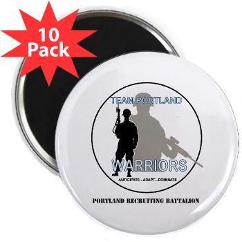 PRB - M01 - 01 - DUI - Portland Recruiting Battalion with Text - 2.25" Magnet (10 pack) - Click Image to Close
