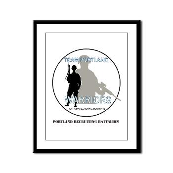 PRB - M01 - 02 - DUI - Portland Recruiting Battalion with Text - Framed Panel Print - Click Image to Close