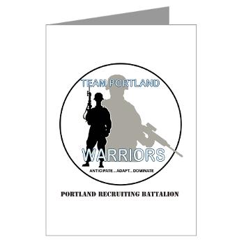 PRB - M01 - 02 - DUI - Portland Recruiting Battalion with Text - Greeting Cards (Pk of 10)