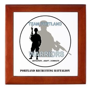 PRB - M01 - 04 - DUI - Portland Recruiting Battalion with Text - Keepsake Box