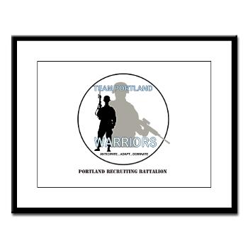 PRB - M01 - 02 - DUI - Portland Recruiting Battalion with Text - Large Framed Print