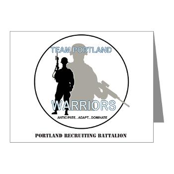 PRB - M01 - 02 - DUI - Portland Recruiting Battalion with Text - Note Cards (Pk of 20)