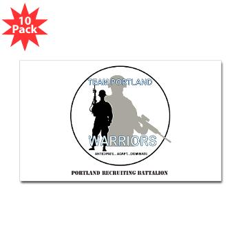 PRB - M01 - 01 - DUI - Portland Recruiting Battalion with Text - Sticker (Rectangle 10 pk) - Click Image to Close