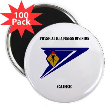 PRDC - M01 - 01 - DUI - Physical Readiness Division Cadre with Text - 2.25 Magnet (100 pack)