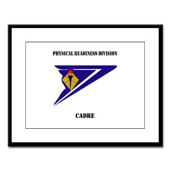 PRDC - M01 - 02 - DUI - Physical Readiness Division Cadre with Text - Large Framed Print