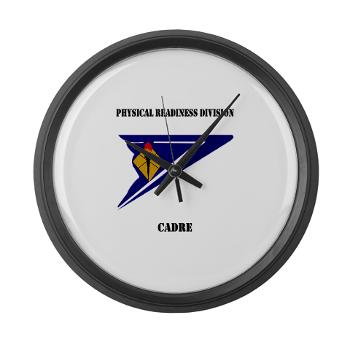 PRDC - M01 - 03 - DUI - Physical Readiness Division Cadre with Text - Large Wall Clock