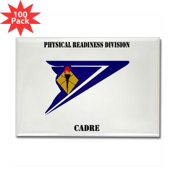 PRDC - M01 - 01 - DUI - Physical Readiness Division Cadre with Text - Rectangle Magnet (100 pack) - Click Image to Close