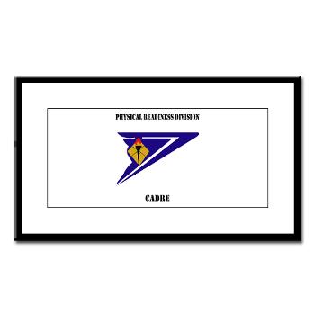 PRDC - M01 - 02 - DUI - Physical Readiness Division Cadre with Text - Small Framed Print