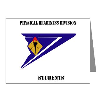 PRDS - M01 - 02 - DUI - Physical Readiness Division Students with Text Note Cards (Pk of 20) - Click Image to Close