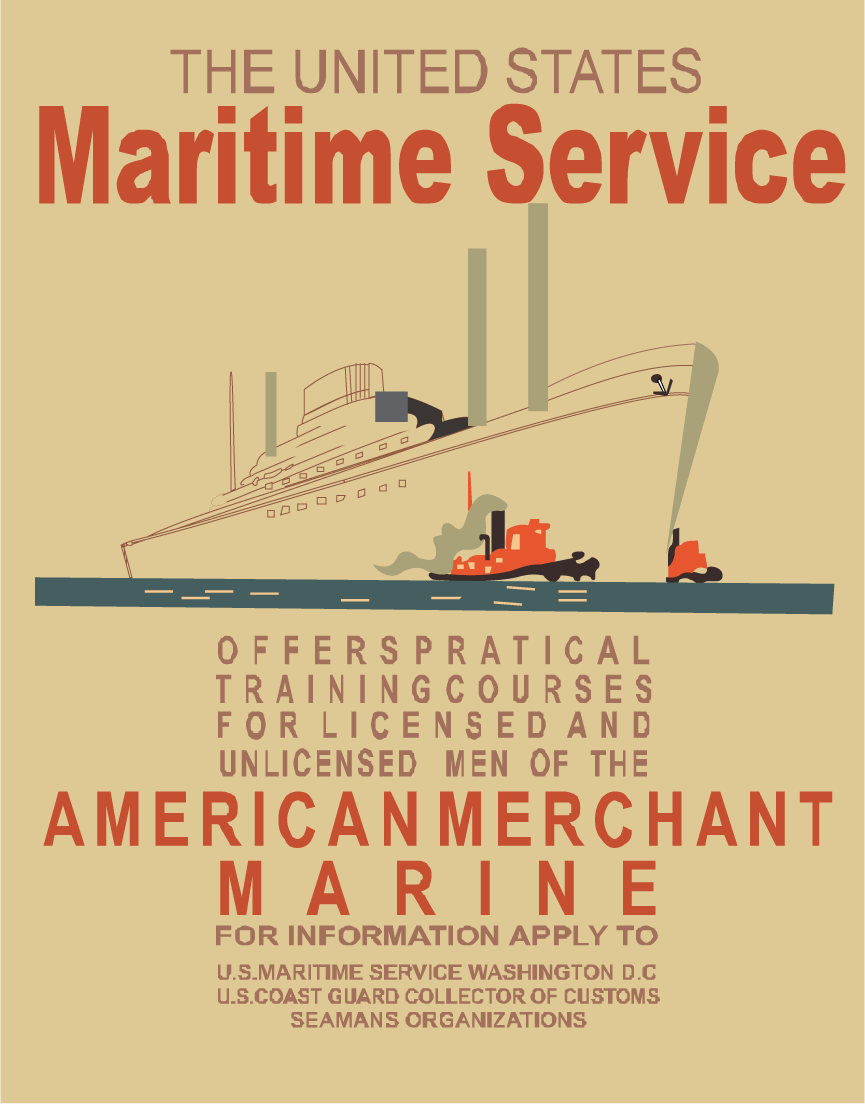 Poster - Maritime Service - Click Image to Close