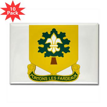 R101SB - M01 - 01 - DUI - 101st Support Battalion - Rectangle Magnet (10 pack) - Click Image to Close