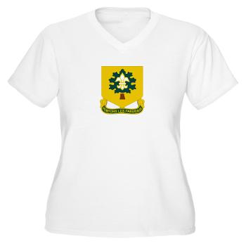 R101SB - A01 - 04 - DUI - 101st Support Battalion - Women's V-Neck T-Shirt