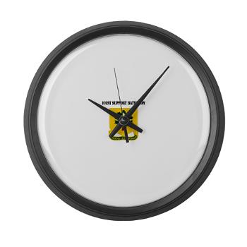 R101SB - M01 - 03 - DUI - 101st Support Battalion with Text - Large Wall Clock