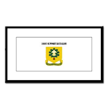 R101SB - M01 - 02 - DUI - 101st Support Battalion with Text - Small Framed Print