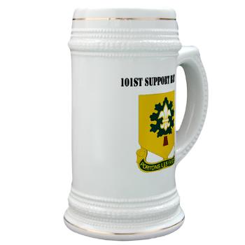 R101SB - M01 - 03 - DUI - 101st Support Battalion with Text - Stein