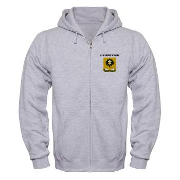 R101SB - A01 - 03 - DUI - 101st Support Battalion with Text - Zip Hoodie
