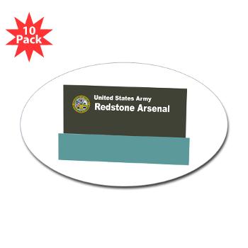 RArsenal - M01 - 01 - Redstone Arsenal - Sticker (Oval 10 pk)