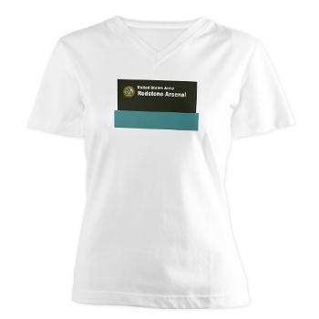 RArsenal - A01 - 04 - Redstone Arsenal - Women's V-Neck T-Shirt